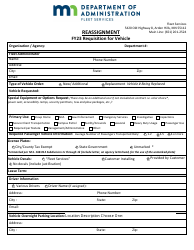 Reassignment - Requisition for Vehicle - Minnesota