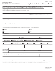 Document preview: ATF Form 5400.13/5400.16 Application for Explosives License or Permit