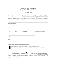 Document preview: Special Advisory Consent Form - Fulton County, Georgia (United States)