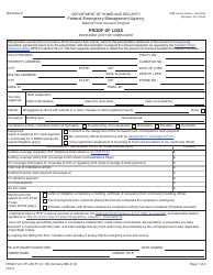 FEMA Form FF-206-FY-21-109 Proof of Loss - Increased Cost of Compliance - National Flood Insurance Program