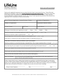 Document preview: Rescue Application - Fulton County, Georgia (United States)