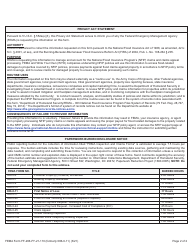 FEMA Form FF-206-FY-21-110 First Notice of Loss - National Flood Insurance Program, Page 2