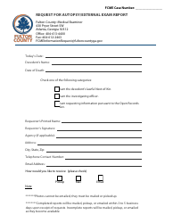 Document preview: Request for Autopsy/External Exam Report - Fulton County, Georgia (United States)