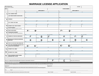 Document preview: Marriage License Application - Fulton County, Georgia (United States)