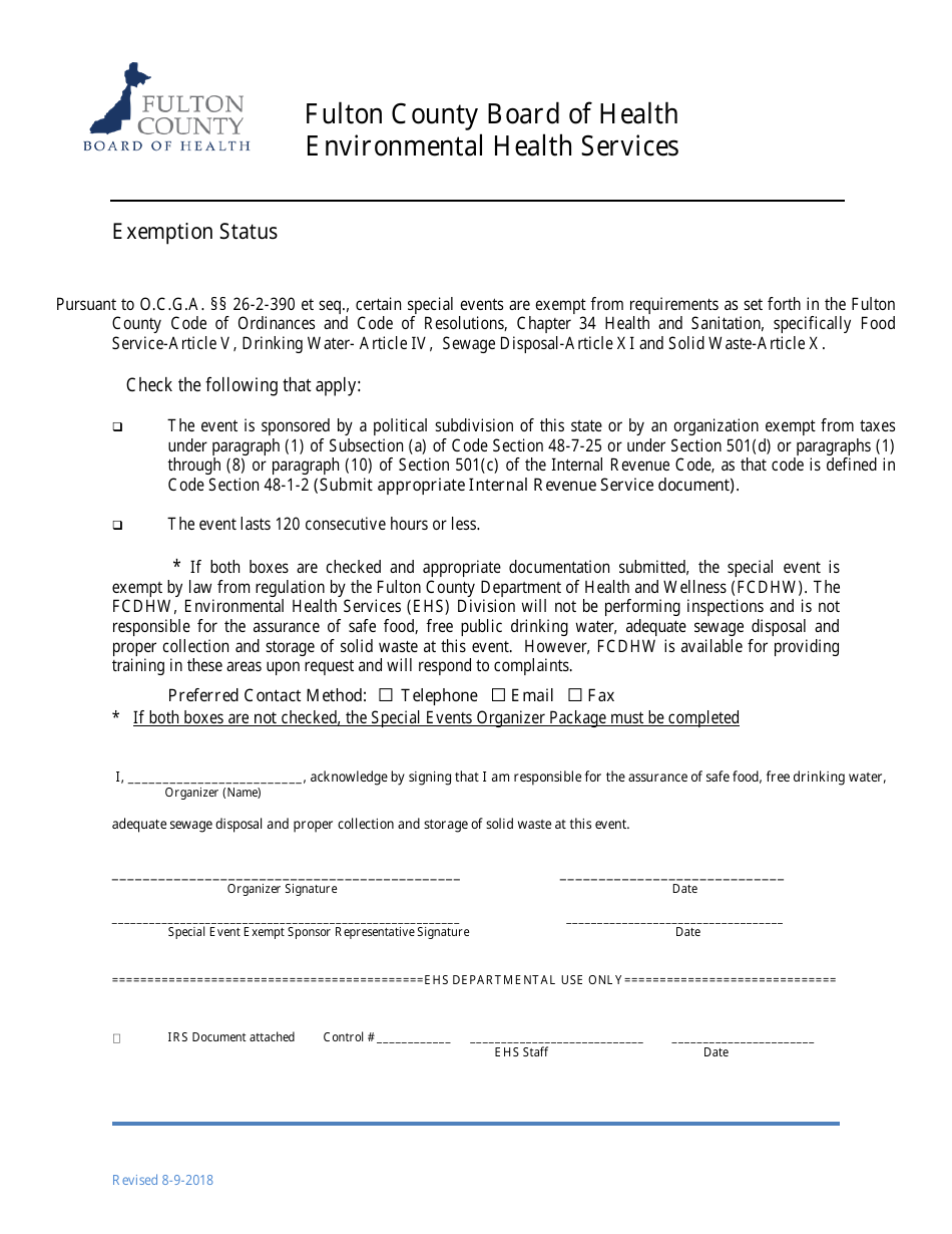 Special Events Organizer Information Packet - Fulton County, Georgia (United States), Page 2