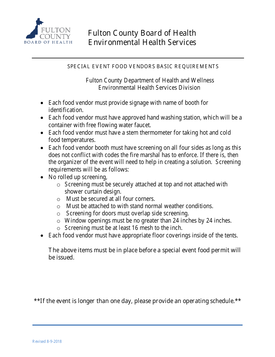 Special Events Organizer Information Packet - Fulton County, Georgia (United States), Page 3