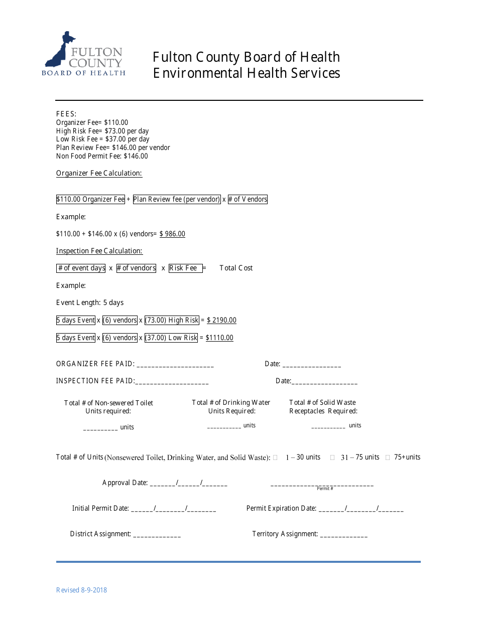 Special Events Organizer Information Packet - Fulton County, Georgia (United States), Page 7