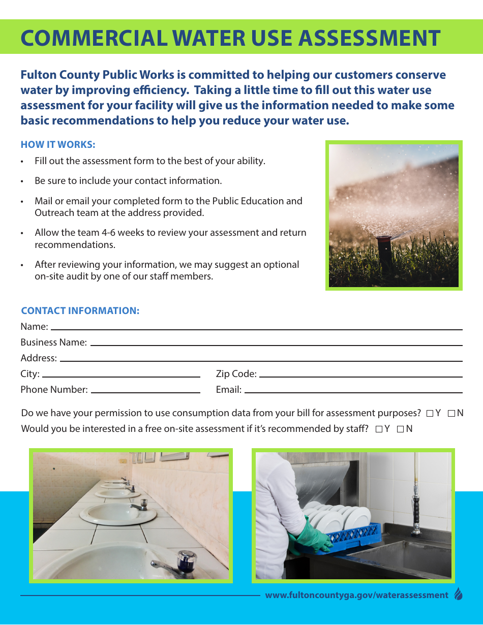 Fulton County Georgia United States Commercial Water Use Assessment Fill Out Sign Online 5427