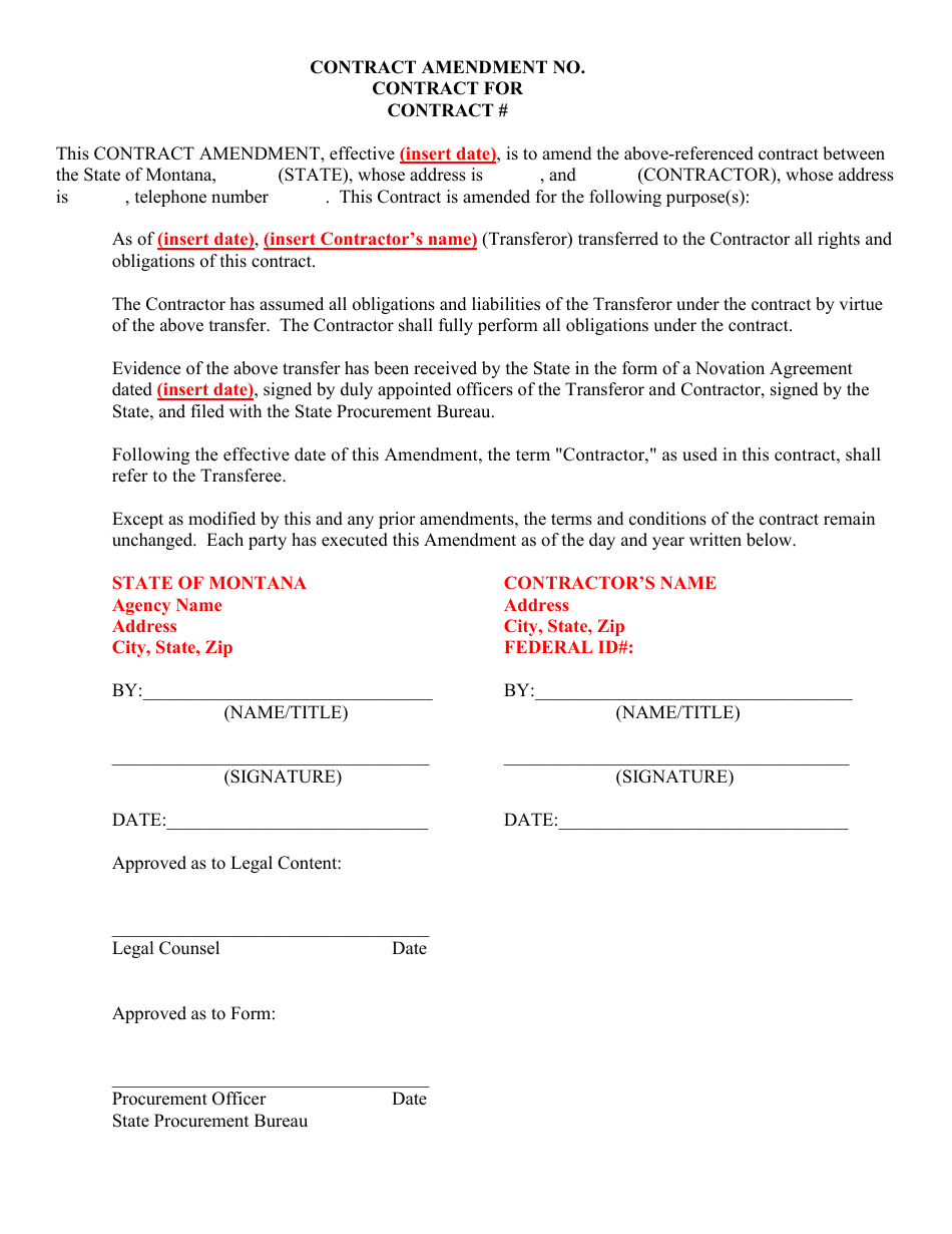 Novation Assignment Agreement - Montana, Page 3