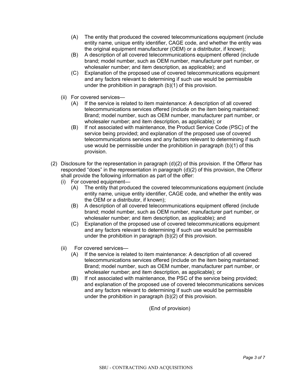 Contractors Certification on Compliance With National Defense Authorization Act (Ndaa), Page 3