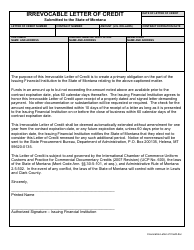 Montana Irrevocable Letter of Credit Fill Out Sign Online and