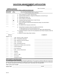 Form DE-900 Vacation (Abandonment) Application - City of Sacramento, California, Page 2