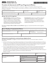 Formulario DHS-3360-SPA Transferencia Electronica De Fondos Para Beneficios De Dwp, Mfip, Ga, Msa O Rca - Minnesota (Spanish), Page 5
