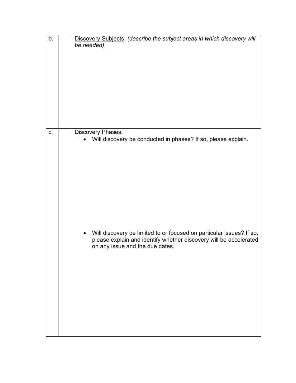 Attorney Planning Meeting Report - General Civil Case - Utah, Page 5
