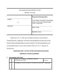 Proposed Scheduling Order - General Civil Case - Utah, Page 2
