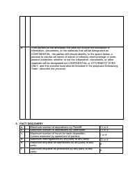 Proposed Scheduling Order - Patent Case Pre-claim Construction - Utah, Page 4