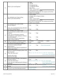 Form MAD754 Standardized Health Risk Assessment (HRA) - New Mexico, Page 3