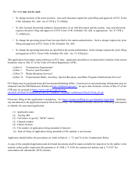 Instructions for FCC Form 2100 Schedule 302-AM Am Station License Application, Page 2