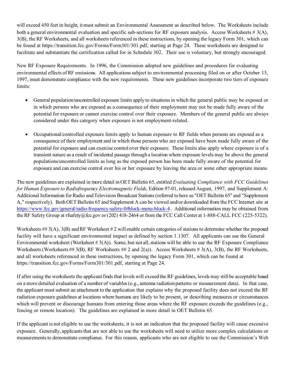 Instructions for FCC Form 2100 Schedule 302-AM Am Station License Application, Page 4