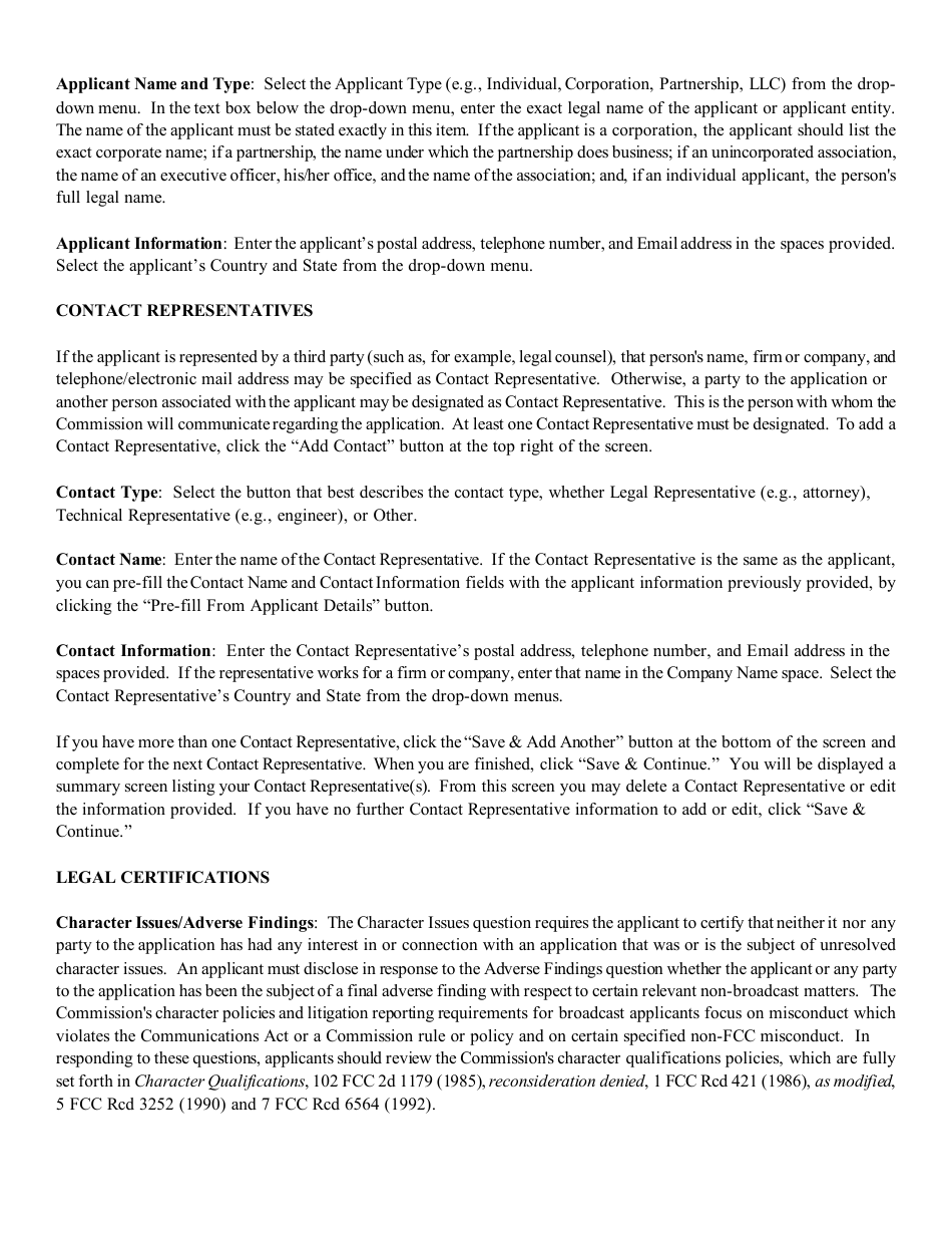 Instructions for FCC Form 2100 Schedule 302-AM Am Station License Application, Page 7