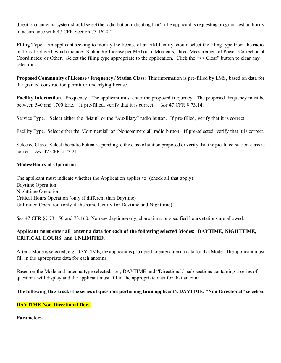 Instructions for FCC Form 2100 Schedule 302-AM Am Station License Application, Page 9