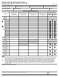 Form DOT CEM-3511 Contractor Job Mix Formula Proposal - California, Page 4