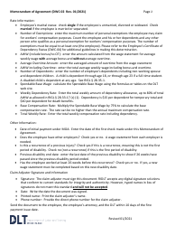 Form DWC-02 Memorandum of Agreement - Rhode Island, Page 3