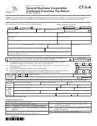 Document preview: Form CT-3-A General Business Corporation Combined Franchise Tax Return - New York, 2023
