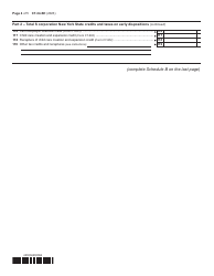 Form CT-34-SH New York S Corporation Shareholders&#039; Information Schedule - New York, Page 4