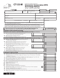 Document preview: Form CT-33-M Insurance Corporation Mta Surcharge Return - New York