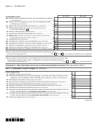 Form CT-186-E Telecommunications Tax Return and Utility Services Tax Return - New York, Page 2