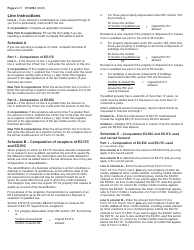 Instructions for Form CT-605 Claim for Ez Investment Tax Credit and Ez Employment Incentive Credit for the Financial Services Industry - New York, Page 2