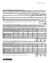 Form CT-606 Claim for Qeze Credit for Real Property Taxes - New York, Page 5