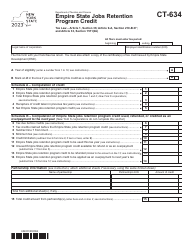 Document preview: Form CT-634 Empire State Jobs Retention Program Credit - New York, 2023