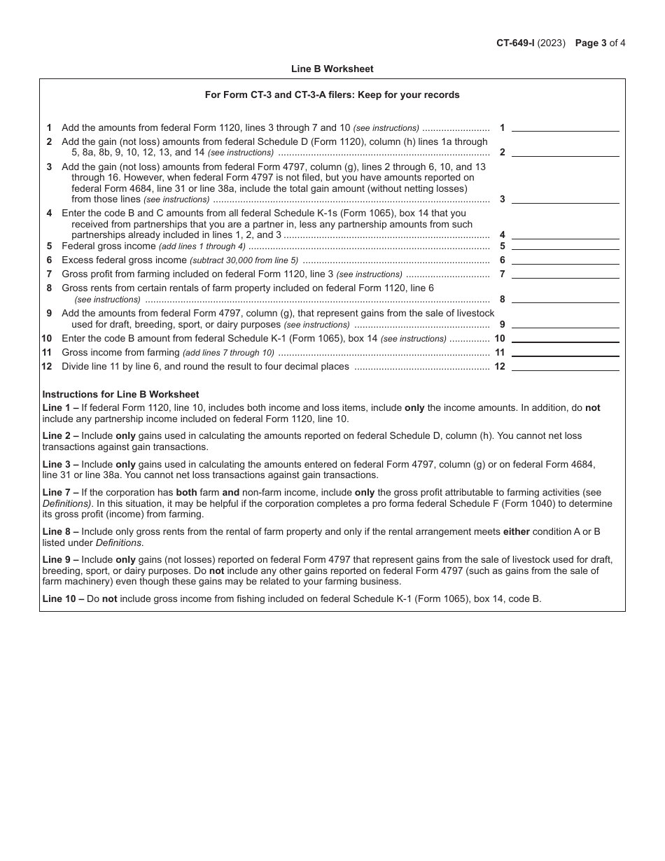 Instructions for Form CT-649 Farm Donations to Food Pantries Credit - New York, Page 3