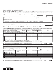 Form CT-604 Claim for Qeze Tax Reduction Credit - New York, Page 5