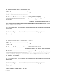 Single Right of Way Lease Damage Improvement Bond - New Mexico, Page 3