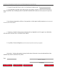 Form AO240 Application to Proceed in District Court Without Prepaying Fees or Costs (Short Form) - Nevada, Page 3