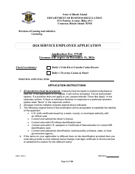 Service Employee Application - Rhode Island