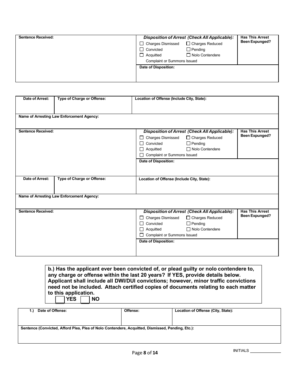 Service Employee Application - Rhode Island, Page 8