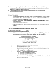 License Application for Non-facility/Vendor Employees - Rhode Island, Page 2