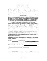 Non-facility/Vendor Gaming Employees License Application - Rhode Island, Page 15