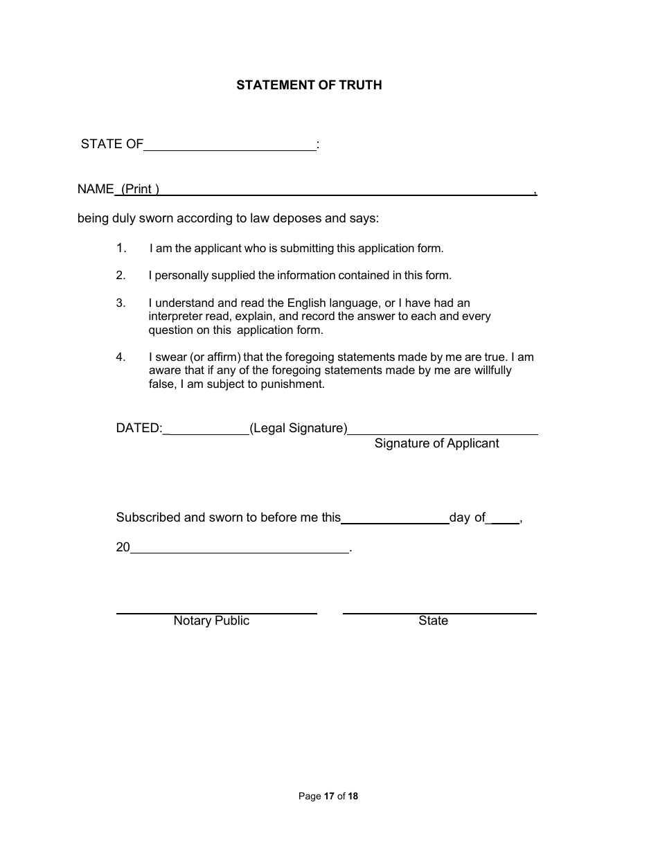 Non-facility / Vendor Gaming Employees License Application - Rhode Island, Page 17