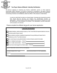 Non-facility/Vendor Gaming Employees License Application - Rhode Island, Page 18