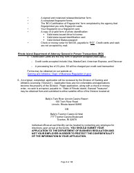 Non-facility/Vendor Gaming Employees License Application - Rhode Island, Page 3
