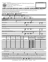 Document preview: Form TR-WM-140 Tank System Service and Closure Assessment Report - Wisconsin