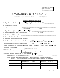 Application for a Child Care Center License - Nebraska, Page 3