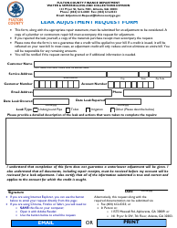 Document preview: Leak Adjustment Request Form - Fulton County, Georgia (United States)