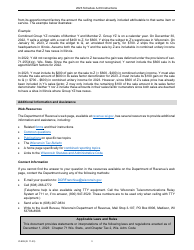 Instructions for Form IC-307 Schedule A-09 Wisconsin Apportionment Percentage for Interstate Railroads - Wisconsin, Page 3