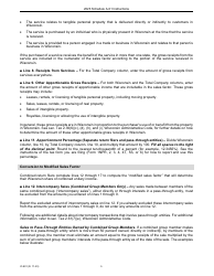 Instructions for Form IC-043 Schedule A-01 Wisconsin Single Sales Factor Apportionment Data for Nonspecialized Industries - Wisconsin, Page 5